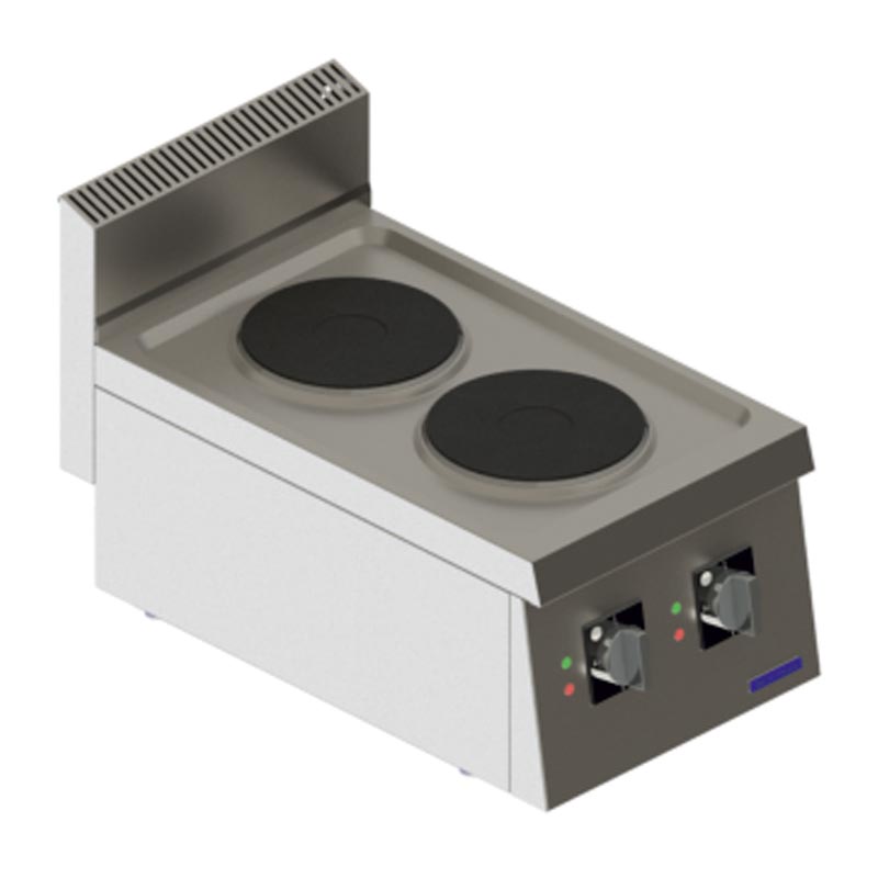 Seamac 700 Seri SEO470 2 Gözlü Ocak, 40x70x30 cm, Elektrikli — Seamac