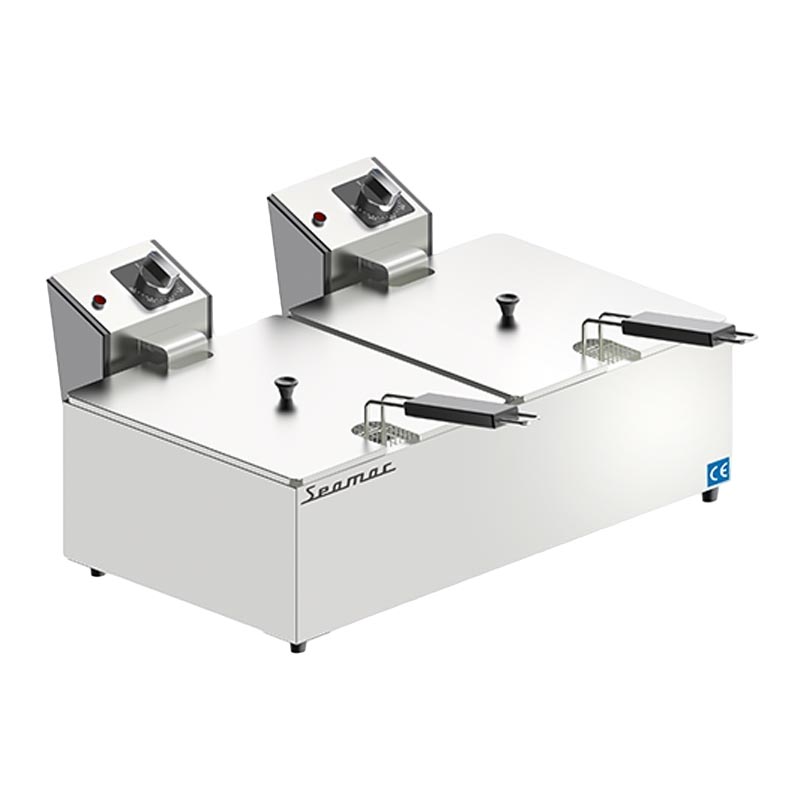 Seamac FRE16 Çift Kapaklı Fritöz, 8+8 L, Elektrikli — Seamac