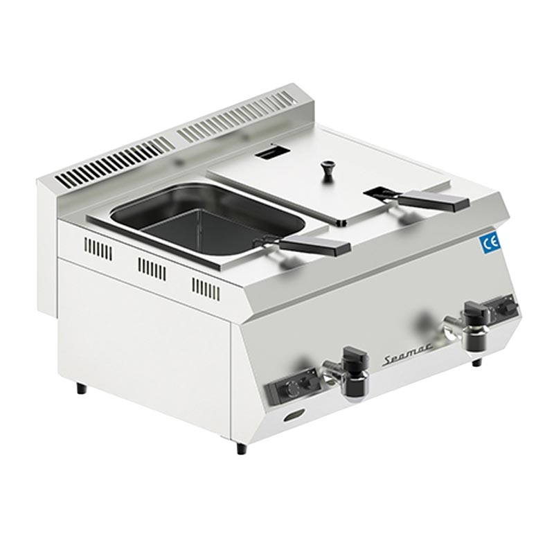 Seamac SFG16 Özel Seri Çift Kapaklı Fritöz, 8+8 L, Gazlı — Seamac — Görsel 2