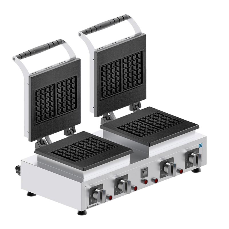 Seamac WFC2 Kare Model Çiftli Waffle Makinesi, Elektrikli — Seamac