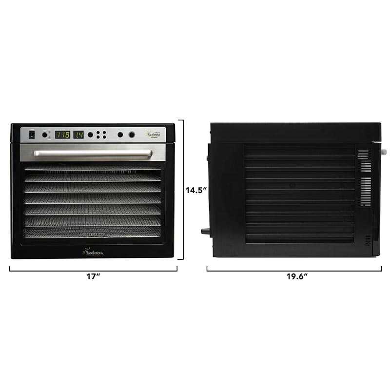 Sedona Supreme SDC-S101-F Meyve ve Sebze Kurutma Makinesi, Paslanmaz Çelik Tepsili, 9 Tepsi Kapasiteli — Sedona — Görsel 5