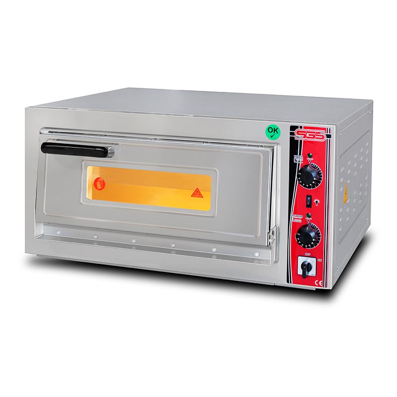 SGS PO 5050 E 25 cm x 4 Pizza Kapasiteli Tek Katlı Pizza Fırını, Elektrikli