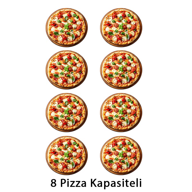 SGS PZ 7575 DE 34 cm x 4+4 Pizza Kapasiteli Çift Katlı Pizza Fırını, Elektrikli — SGS — Görsel 2