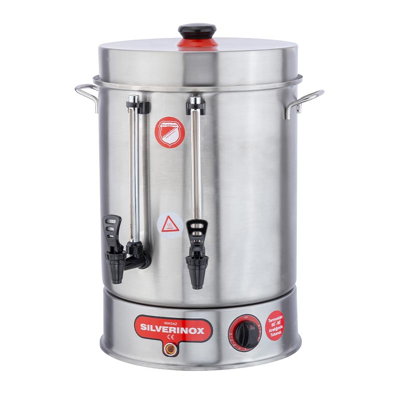 SilverInox 2002 Standart Çay Makinesi, 80 Bardak Kapasiteli, 9 L — SilverInox
