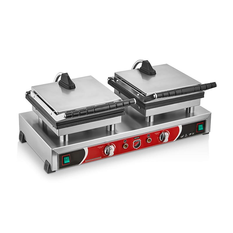 SilverInox 2138 Çiçek Model Waffle Makinesi, Çiftli, Elektrikli — SilverInox — Görsel 2