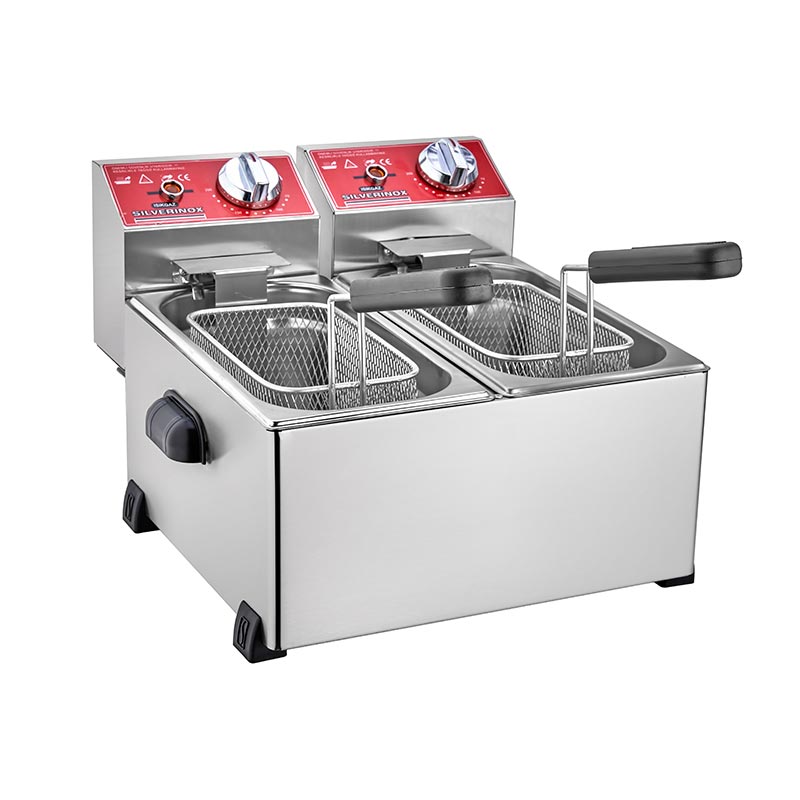 SilverInox 2141 Fritöz, 3+3 L, Elektrikli — SilverInox — Görsel 2