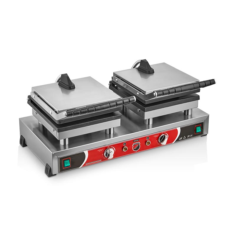 SilverInox 2148CK Çiçek+Kare Model Waffle Makinesi, Çiftli, Elektrikli — SilverInox — Görsel 2