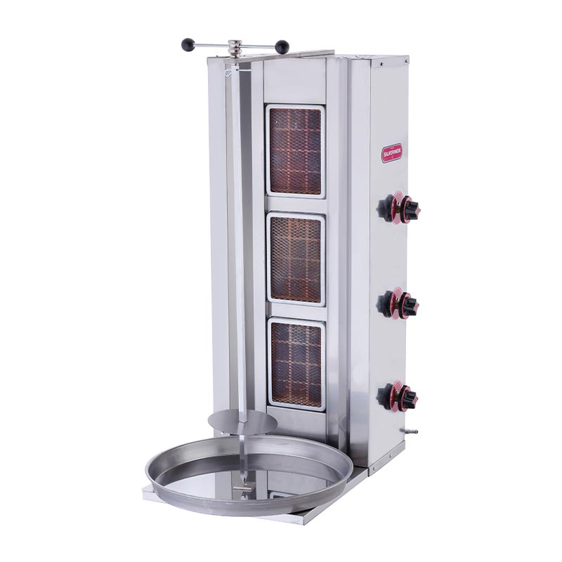 SilverInox 2161 Döner Ocağı, 3 Radyanlı, LPG'li