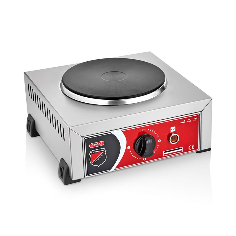 SilverInox 2182 Tekli Pleyt Isıtıcı, Elektrikli — SilverInox