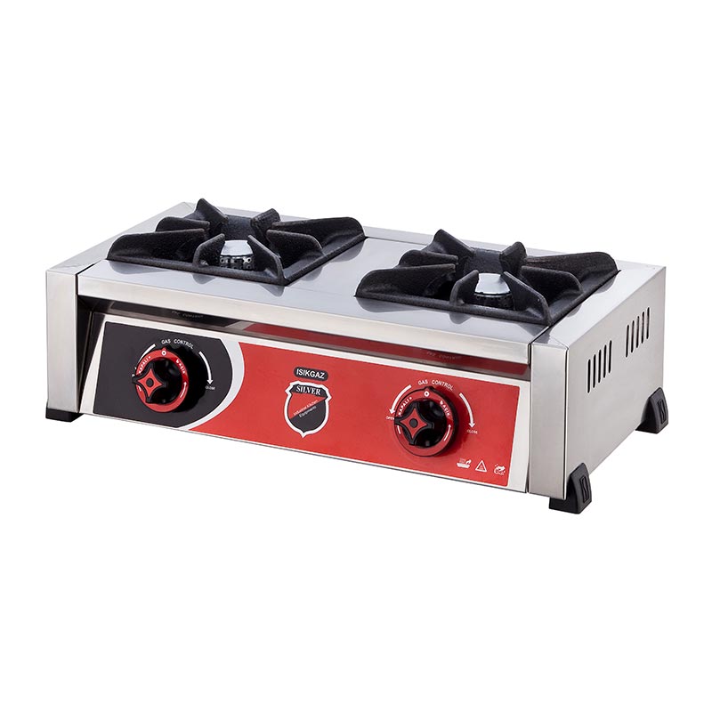SilverInox 2901 Çift Gözlü Set Üstü Mini Ocak, LPG'li — SilverInox