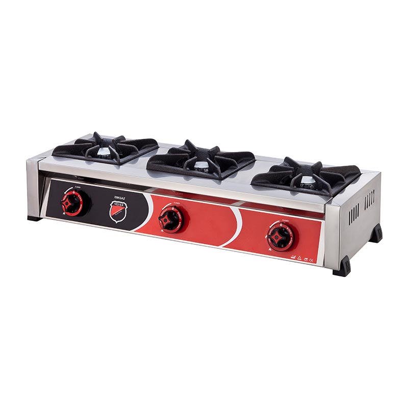 SilverInox 2902 3 Gözlü Set Üstü Mini Ocak, LPG'li — SilverInox