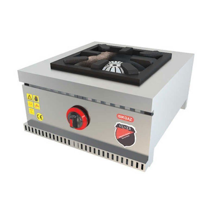 SilverInox MD-1D Set Üstü Midi Ocak, 50x60x25 cm, Doğalgazlı — SilverInox
