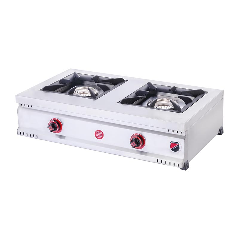 SilverInox MD-2 Yatay Çift Gözlü Set Üstü Midi Ocak, Doğalgazlı — SilverInox