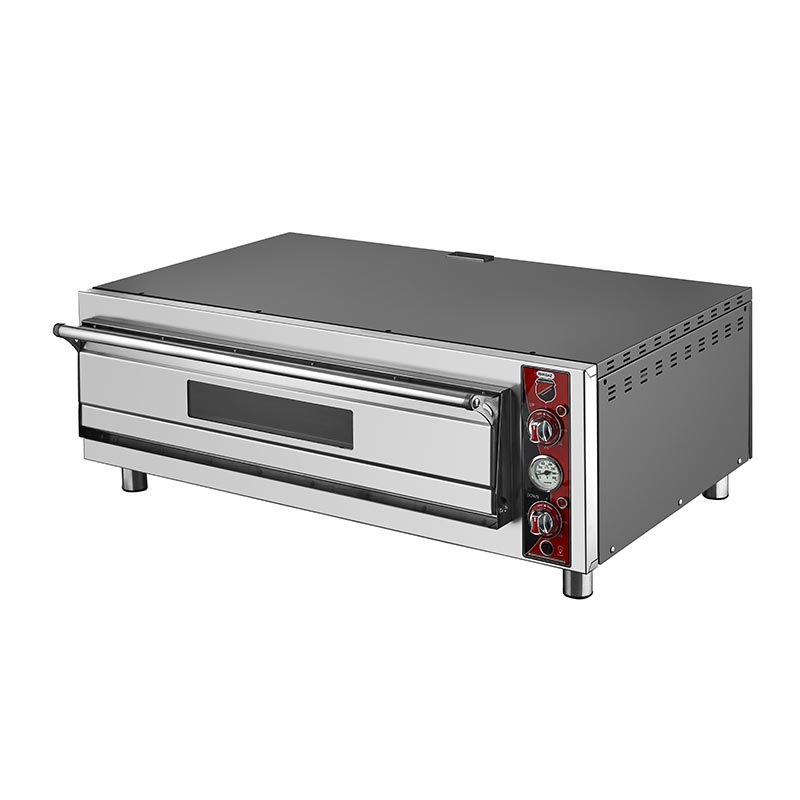 SilverInox PF-62 4 30 cm x 4 Pizza Kapasiteli Tek Katlı Pizza Fırını, Elektrikli — SilverInox