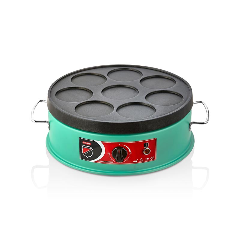 SilverInox PNK-02 Pankek Makinesi, 40 cm, Elektrikli, Yeşil — SilverInox