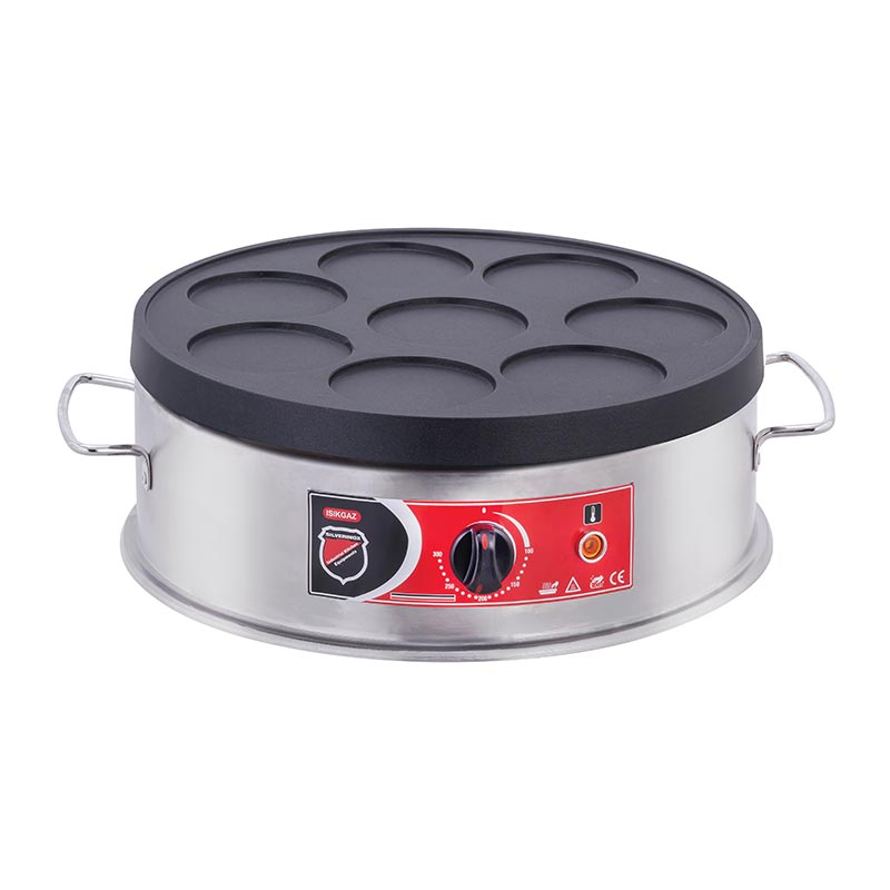 SilverInox PNK-04 Pankek Makinesi, 40 cm, Elektrikli, Inox — SilverInox