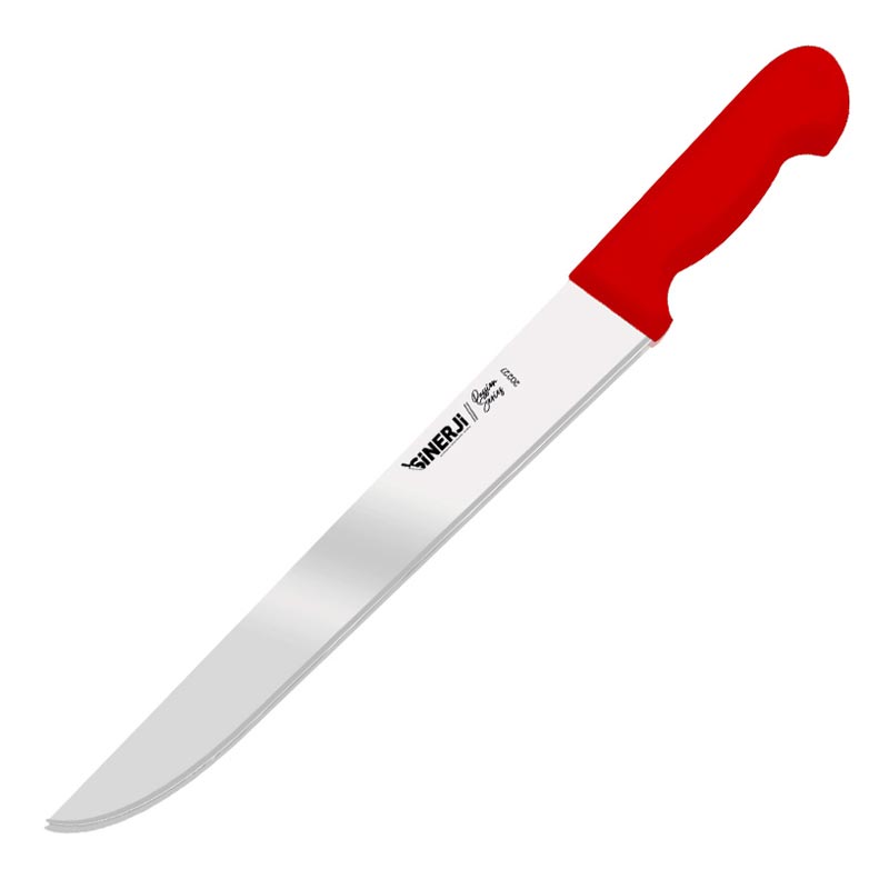 Sinerji Passion Plastik Saplı Et Açma Bıçağı, 35 cm, Kırmızı — Sinerji