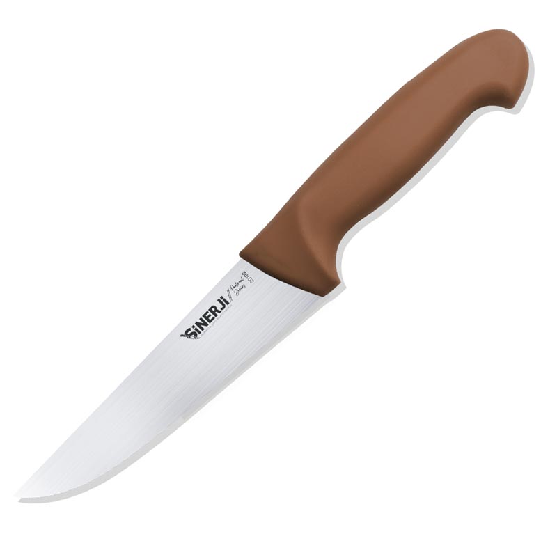Sinerji Protrend No 2 Plastik Saplı Kasap Bıçağı, 16.5 cm, Kahverengi — Sinerji