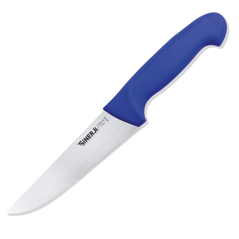 Sinerji Protrend No 2 Plastik Saplı Kasap Bıçağı, 16.5 cm, Mavi — Sinerji