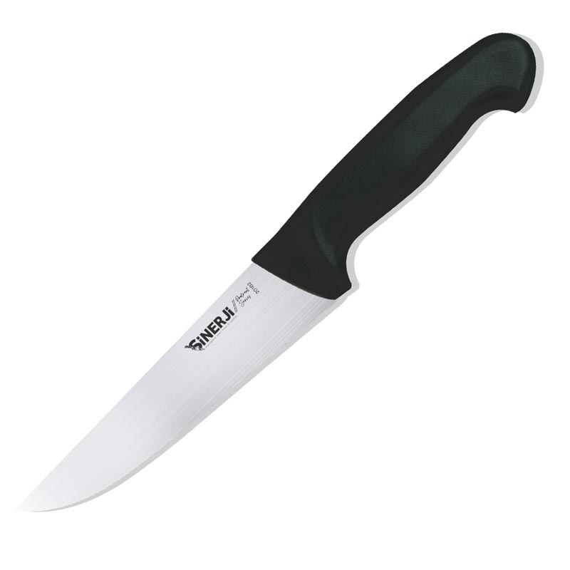 Sinerji Protrend No 2 Plastik Saplı Kasap Bıçağı, 16.5 cm, Siyah — Sinerji