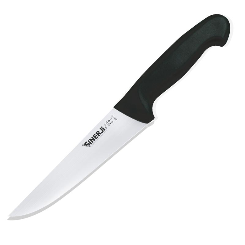 Sinerji Protrend No 3 Plastik Saplı Kasap Bıçağı, 18.5 cm, Siyah — Sinerji