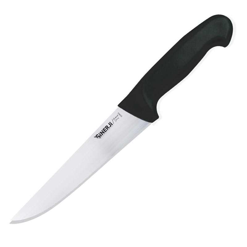 Sinerji Protrend No 4 Plastik Saplı Kasap Bıçağı, 21 cm, Siyah — Sinerji