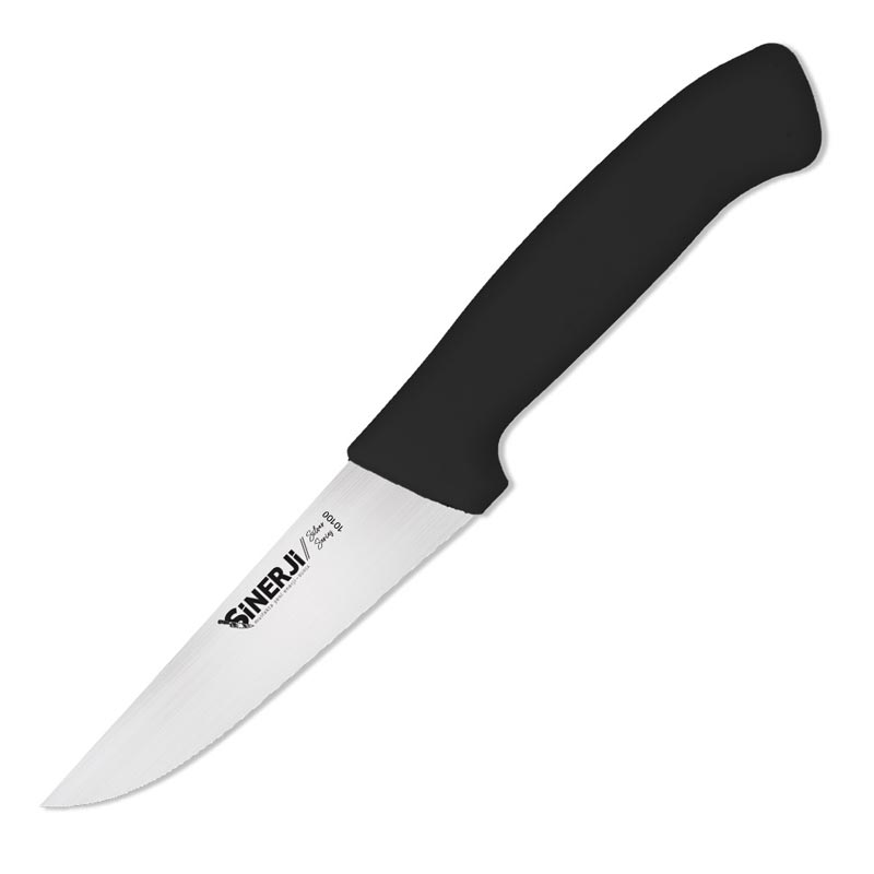Sinerji Silver No 0 Plastik Saplı Kasap Bıçağı, 12.5 cm, Siyah — Sinerji