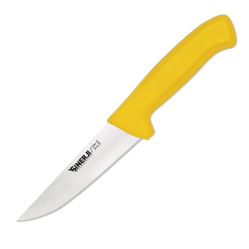 Sinerji Silver No 1 Plastik Saplı Kasap Bıçağı, 14 cm, Sarı — Sinerji