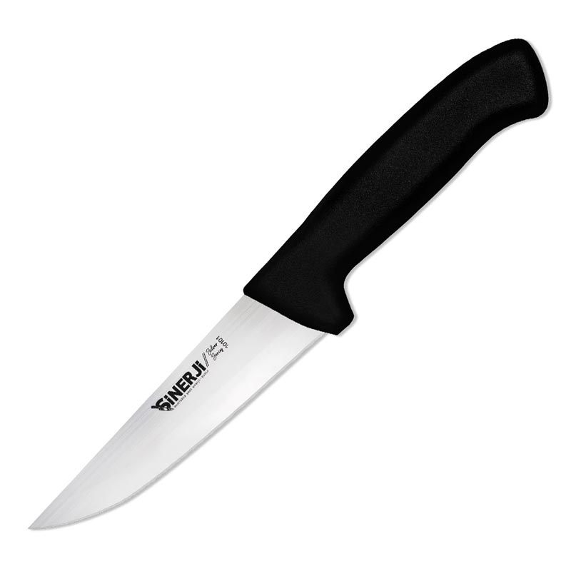 Sinerji Silver No 1 Plastik Saplı Kasap Bıçağı, 14 cm, Siyah — Sinerji