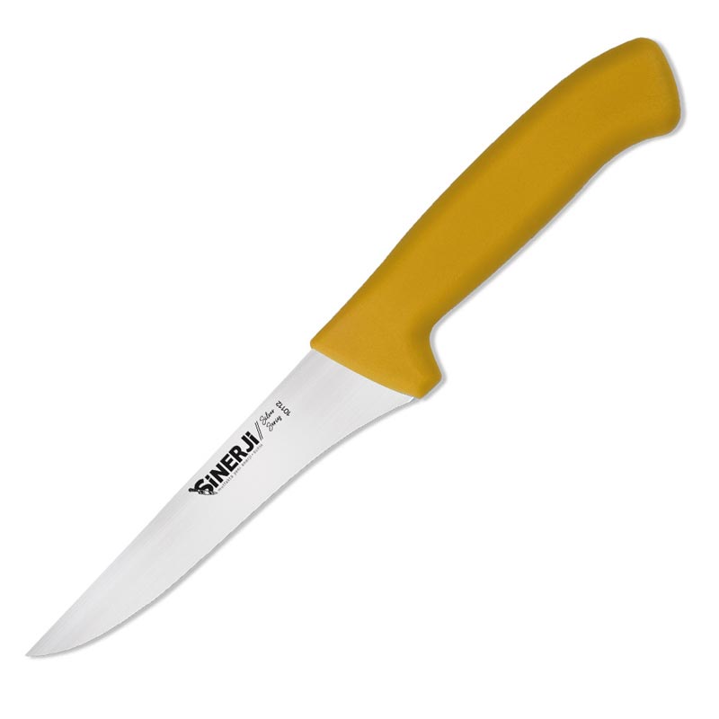 Sinerji Silver No 2 Plastik Saplı Kemik Sıyırma Bıçağı, 16 cm, Sarı — Sinerji