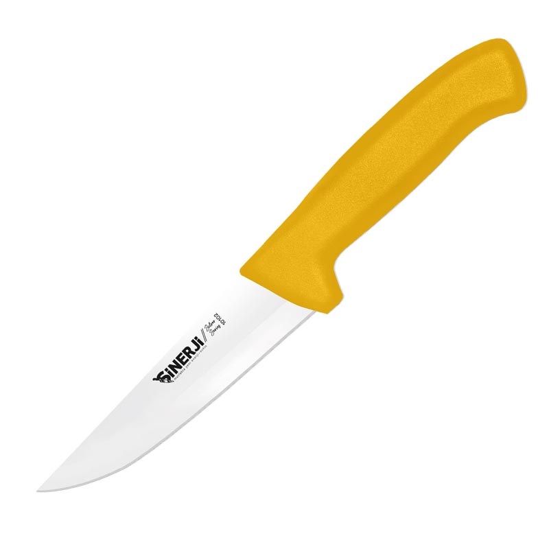 Sinerji Silver No 2 Plastik Saplı Kasap Bıçağı, 16 cm, Sarı — Sinerji