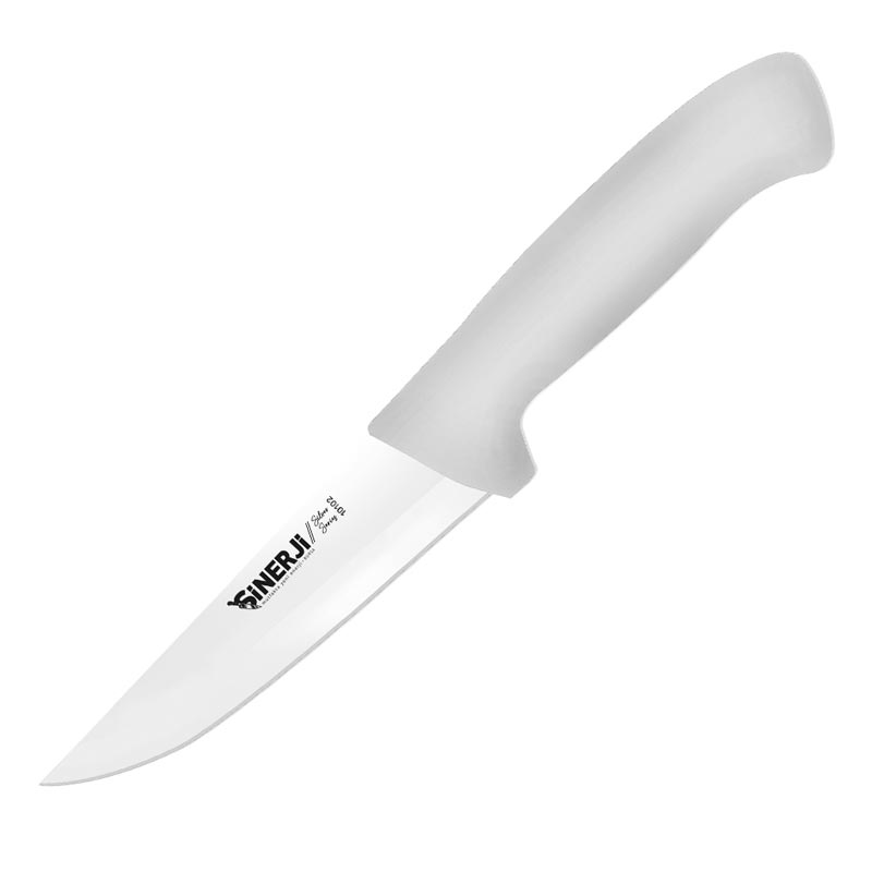 Sinerji Silver No 2 Plastik Saplı Kasap Bıçağı, 16 cm, Beyaz — Sinerji