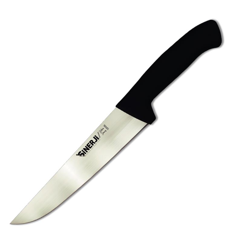 Sinerji Silver No 5 Plastik Saplı Kasap Bıçağı, 25 cm, Siyah — Sinerji