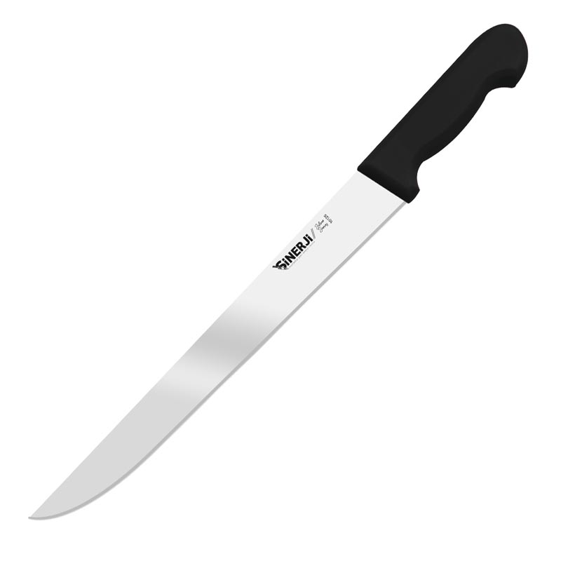 Sinerji Silver Plastik Saplı Et Açma Bıçağı, 35 cm, Siyah — Sinerji