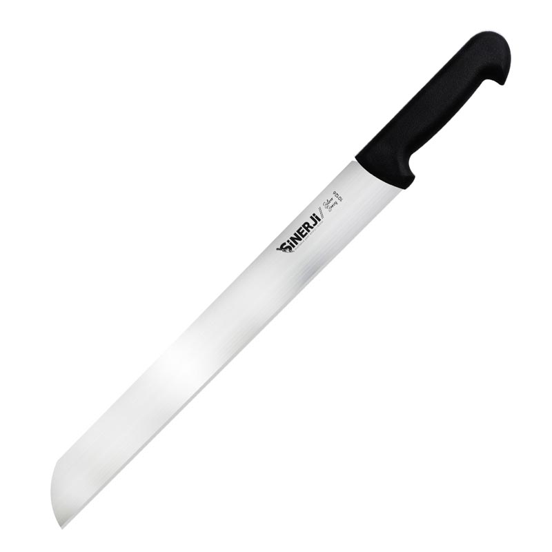 Sinerji Silver Plastik Saplı Kaşar Bıçağı, 35 cm, Siyah — Sinerji