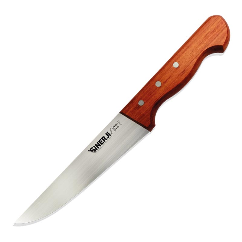 Sinerji Wooden No 1 Gül Saplı Kasap Bıçağı, 14.5 cm — Sinerji