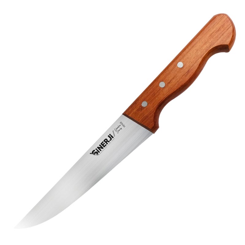 Sinerji Wooden No 3 Gül Saplı Kasap Bıçağı, 18.5 cm — Sinerji