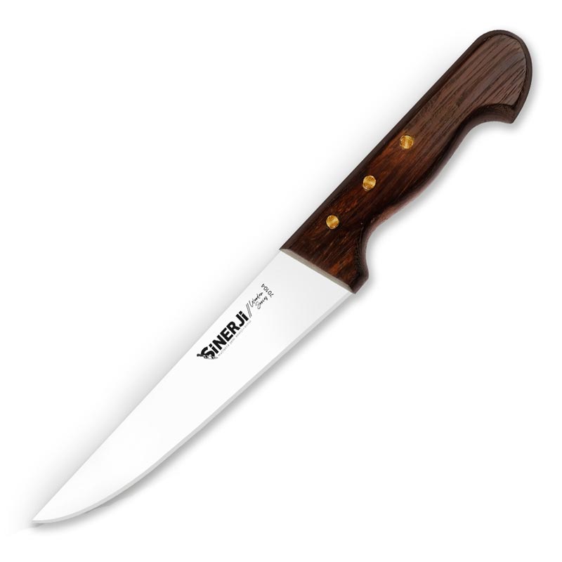 Sinerji Wooden No 4 Venge Saplı Kasap Bıçağı, 21 cm — Sinerji
