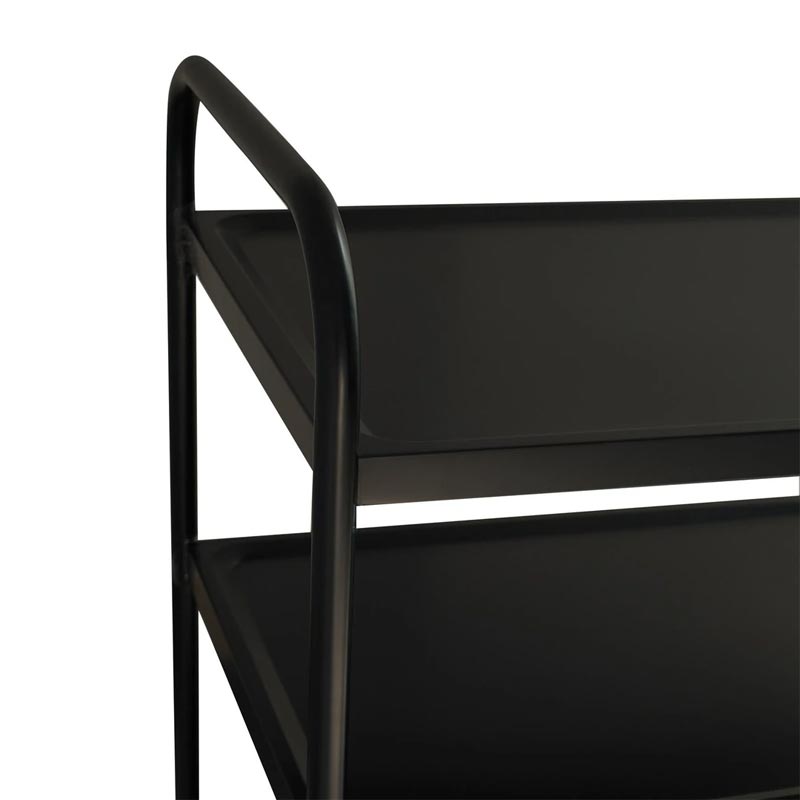 Smart Chef 101102 Plastik 3 Katlı Servis Arabası, 93x51x93 cm, Siyah — Smart Chef — Görsel 4