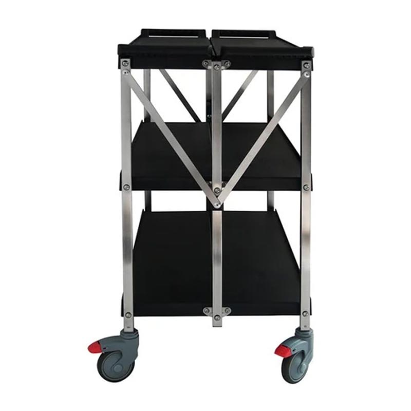 Smart Chef 102104 Plastik 3 Katlı Katlanır Servis Arabası, 93x51x93 cm — Smart Chef — Görsel 3