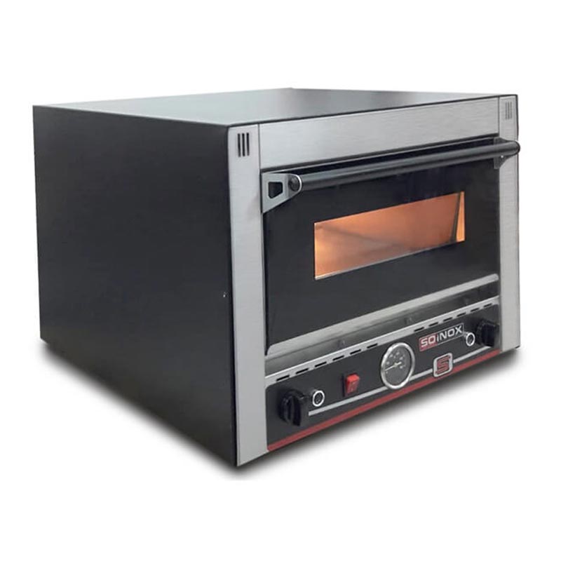 Soinox ELF.40.H 40 cm x 1 Pizza Kapasiteli Tek Katlı Buharlı Pizza Fırını, Elektrikli