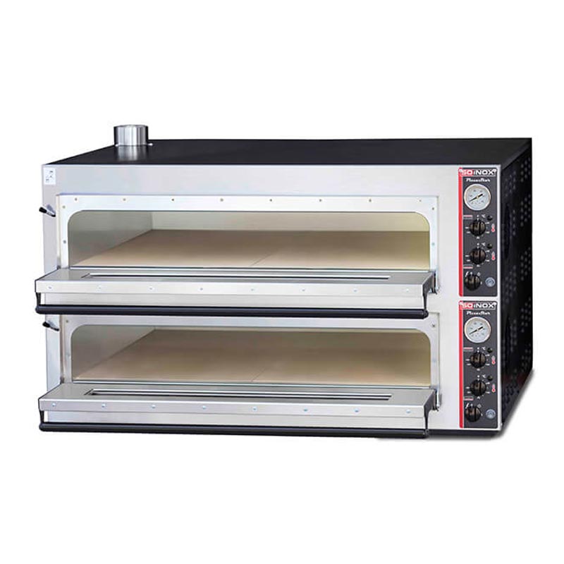 Soinox P99 30 cm x 9+9 Pizza Kapasiteli Çift Katlı Pizza Fırını, Elektrikli — Soinox