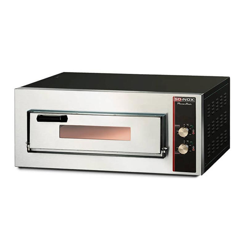 Soinox PM.4 25 cm x 4 Pizza Kapasiteli Tek Katlı Pizza Fırını, Elektrikli — Soinox