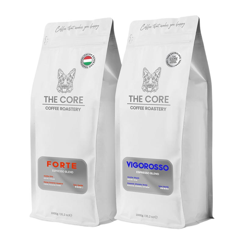 The Core Forte + Vigoroso Özel Harman Espresso Çekirdek Kahve, 2000 gr — The Core