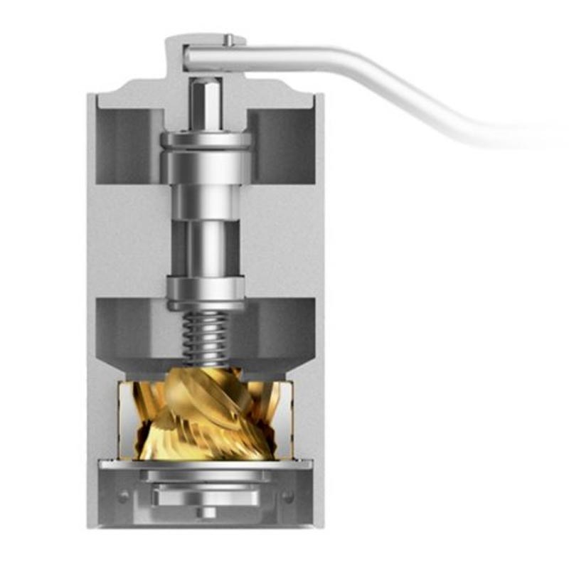 Timemore Chestnut G1(S) Manuel Kahve Değirmeni, Titanyum Dişli, Şeffaf Hazne — Timemore — Görsel 4