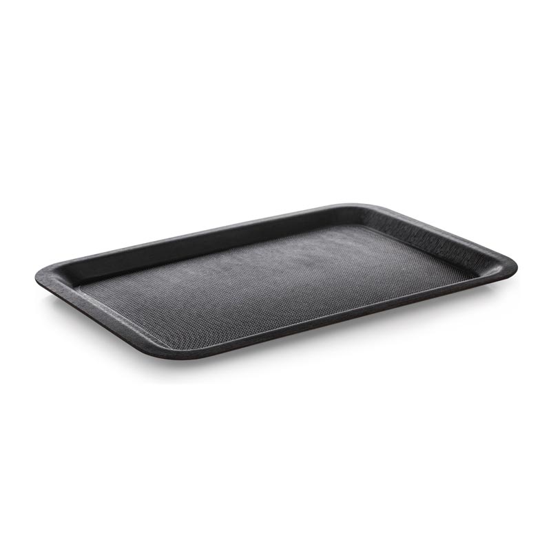 Tria TF4361KCM Mat Yüzey Kaymaz Kraft Dikdörtgen Tepsi, 43x61 cm, Karbon Siyah — Tria