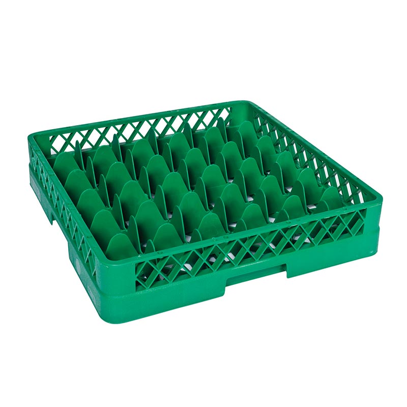 Tribeca Bardak Basketi, 36 Bölmeli, 500x500x100 mm, Yeşil — Tribeca