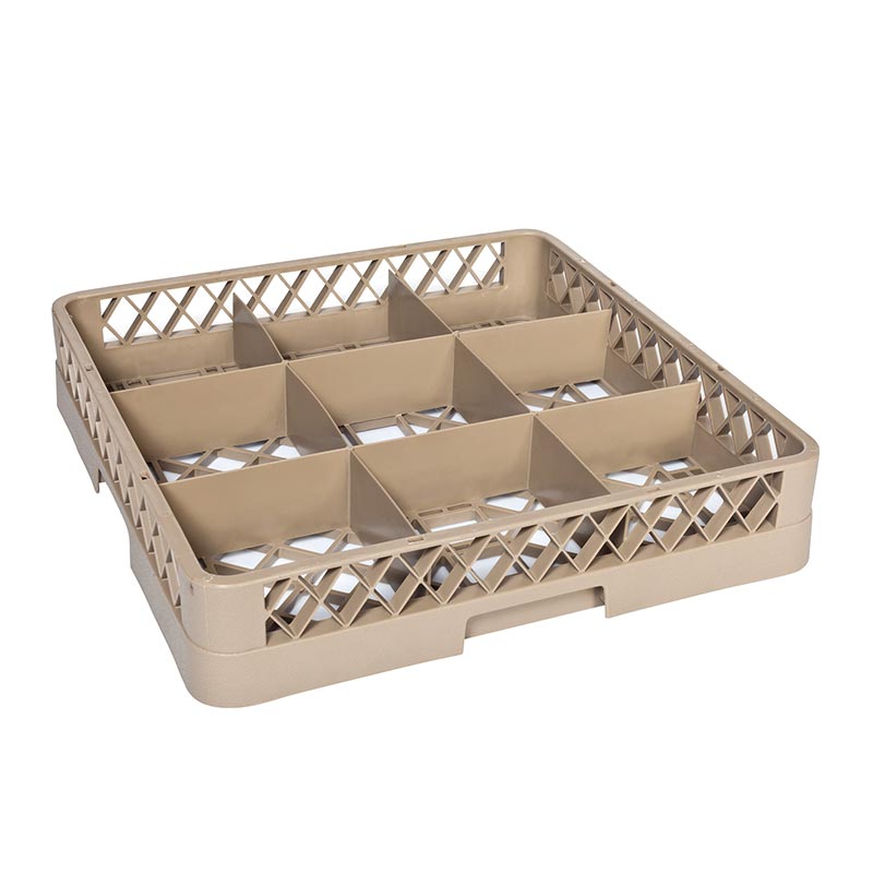Tribeca Bardak Basketi, 9 Bölmeli, 500x500x100 mm, Bej — Tribeca
