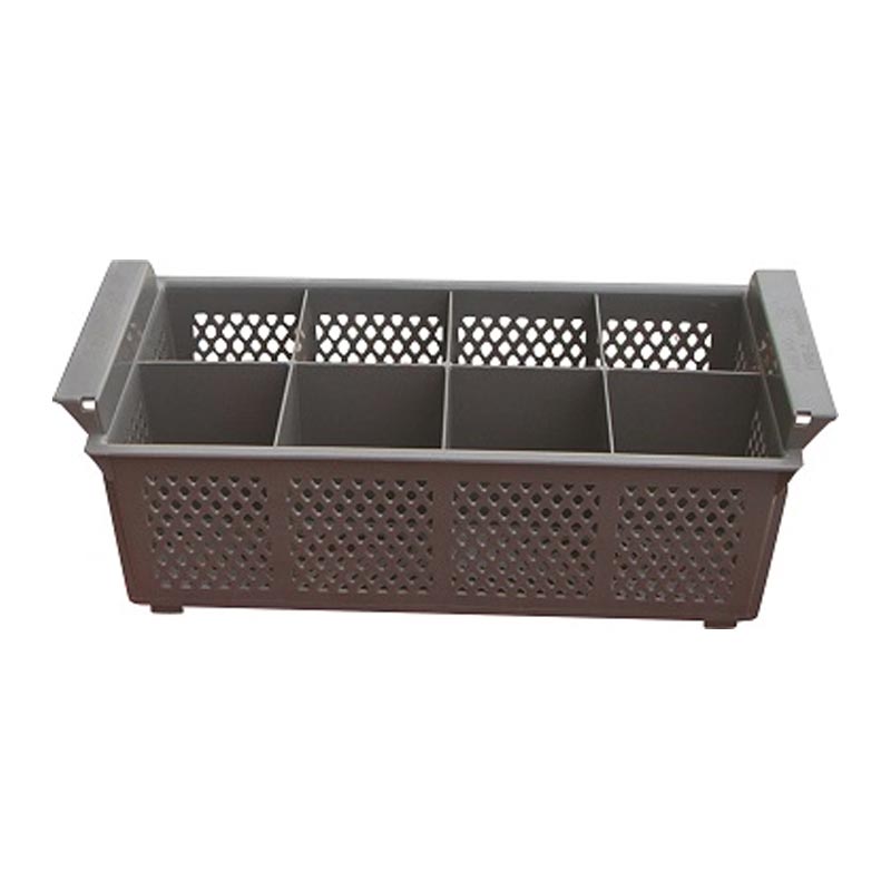 Tribeca Çatal Kaşık Basketi, 8 Bölmeli, 450x190x180 mm, Gri — Tribeca