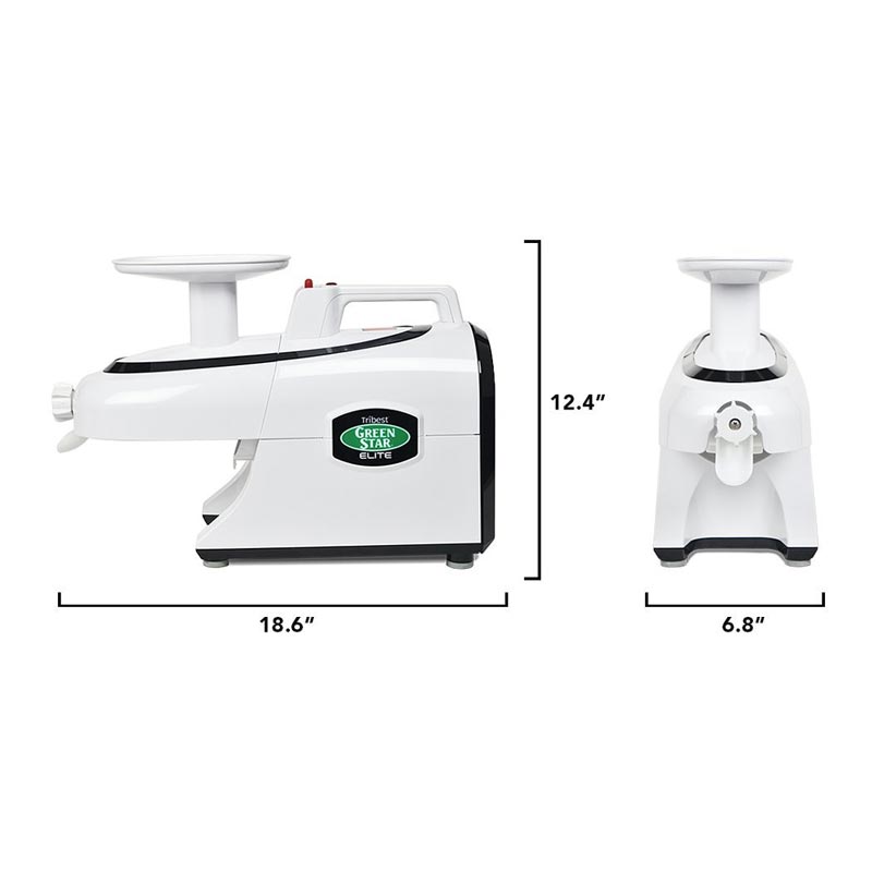Tribest GSE-5000-F Greenstar Elite Soğuk Sıkım Katı Meyve ve Sebze Sıkacağı, Beyaz — Tribest — Görsel 2